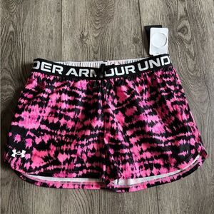 Under Armour girls  Pink and Black Shorts